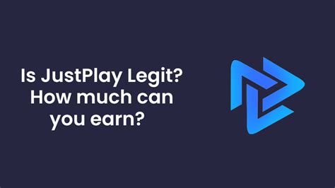 is just play legit|just play earn or donate.